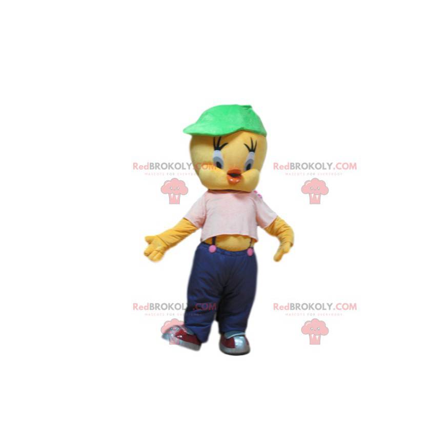 Mascot Tweety, the little canary from the cartoon Tweety and Mascot Tweety, the little canary from the cartoon Tweety and