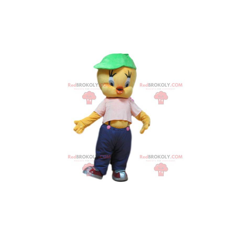 Mascotte de Titi, le petit canari du dessin animé Titi et