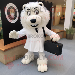 White Tamer Lion maskot...