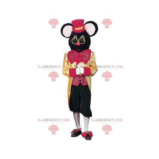 Cirkus mus svart mus maskot - Redbrokoly.com