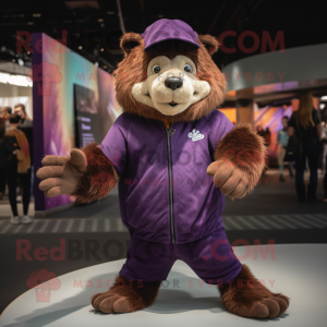 Purple Beaver mascotte...