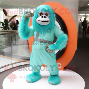 Turquoise orang-oetan...