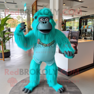 Turquoise orang-oetan...