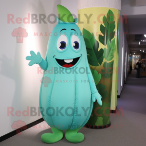 Cyan Beanstalk maskot...