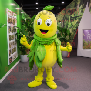 Yellow Green Bean mascotte...