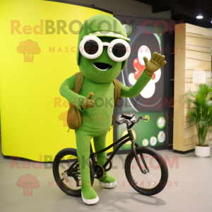 Olive Unicyclist maskot...