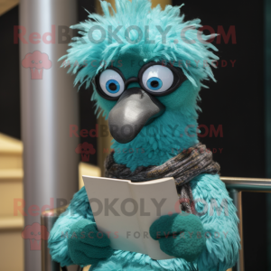 Turquoise Emu mascotte...