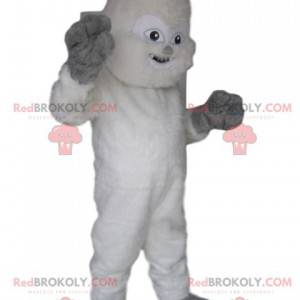 Divertente mascotte Yeti bianca. Costume da Yeti -