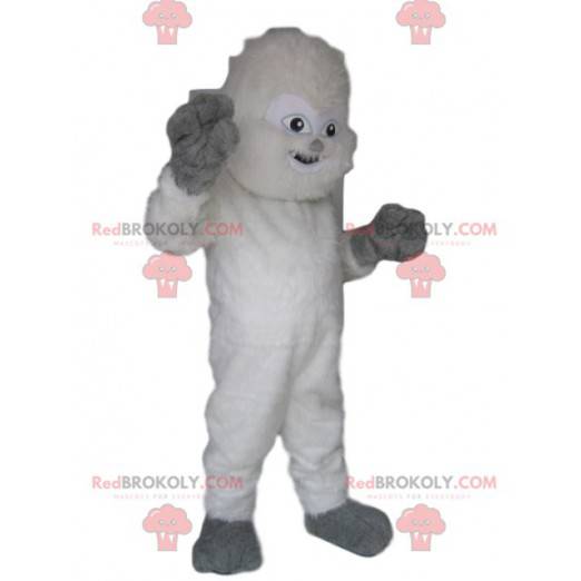 Divertente mascotte Yeti bianca. Costume da Yeti -