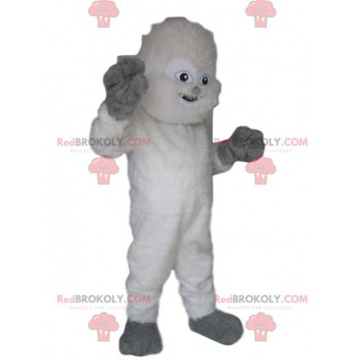 Morsom hvit Yeti-maskot. Yeti-kostyme - Redbrokoly.com