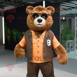 Brun bjørn maskot kostume...