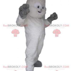 Divertente mascotte Yeti bianca. Costume da Yeti -