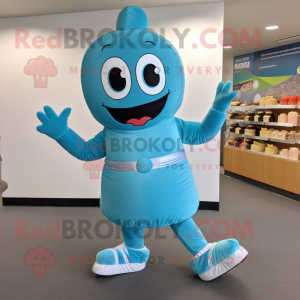 Cyan Bröllopstårta maskot...