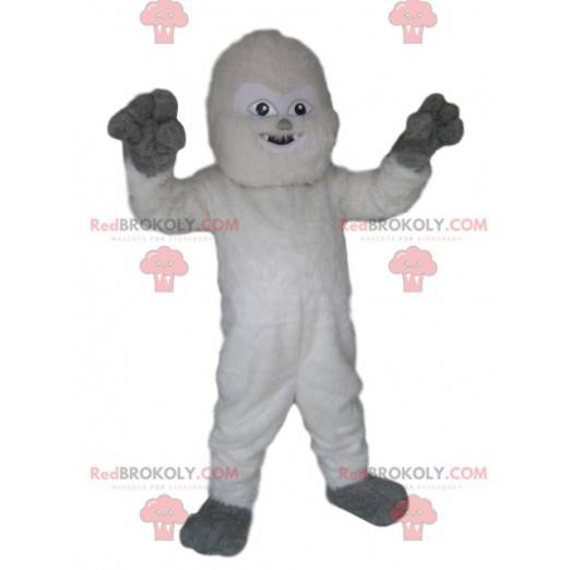 Divertente mascotte Yeti bianca. Costume da Yeti -