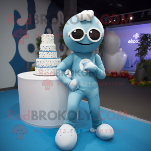 Cyan-Hochzeitstorte...