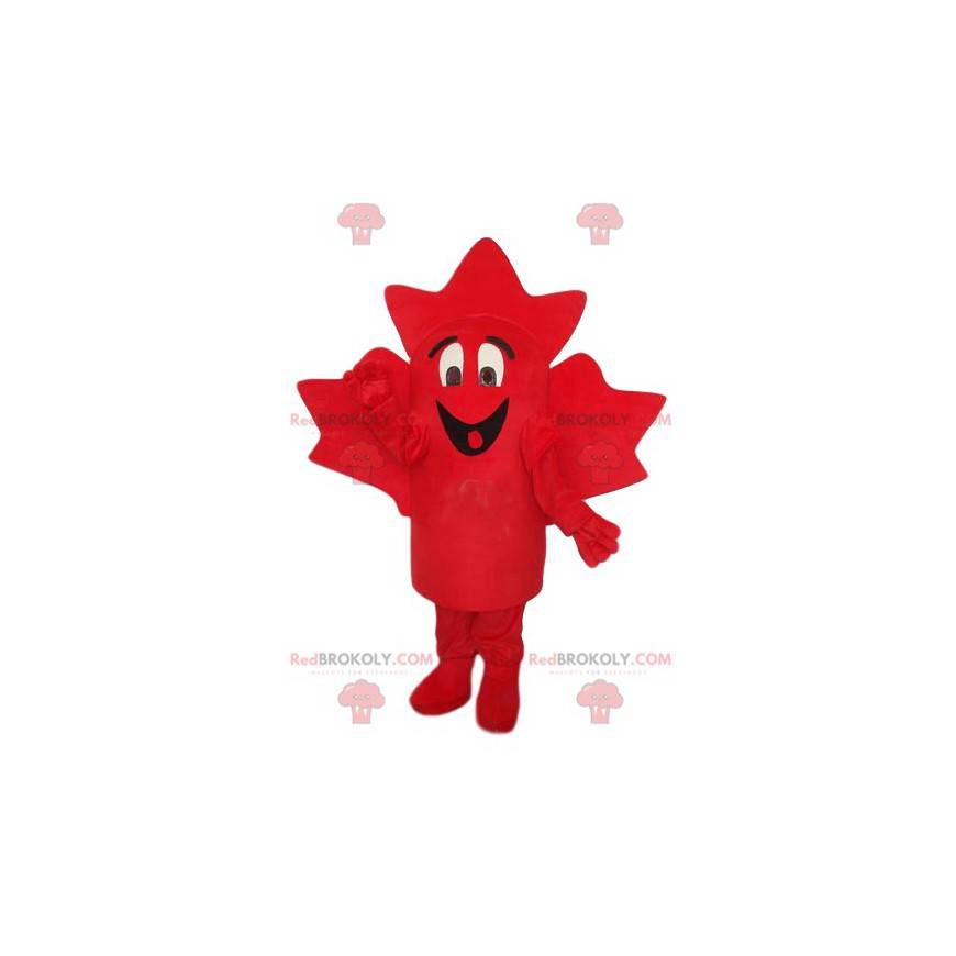Sehr lächelndes rotes Ahornblatt-Maskottchen - Redbrokoly.com Sehr lächelndes rotes Ahornblatt-Maskottchen - Redbrokoly.com