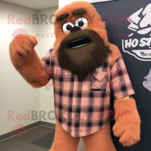 Peach Sasquatch mascotte...