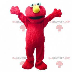 Mascotte d'Elmo célèbre marionnette rouge