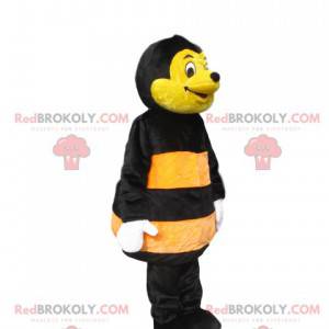 Mascotte d'abeille jaune et noire. Costume d'abeille -