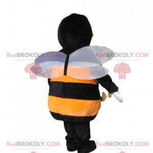 Gul och svart bi-maskot. Bi kostym - Redbrokoly.com