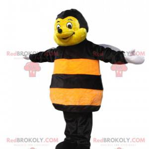 Maskottchen der gelben und schwarzen Biene. Bienenkostüm -