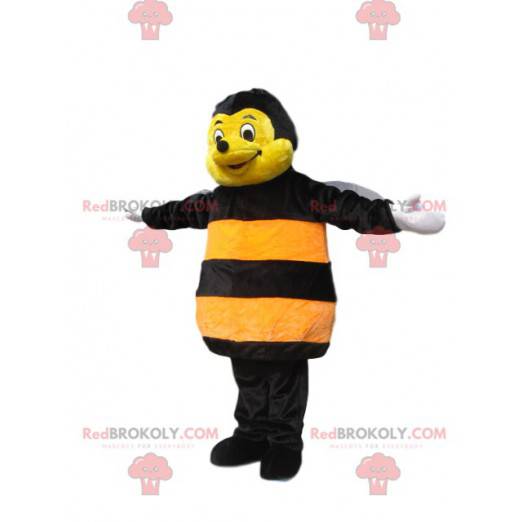 Gul og sort bi maskot. Bi kostume - Redbrokoly.com