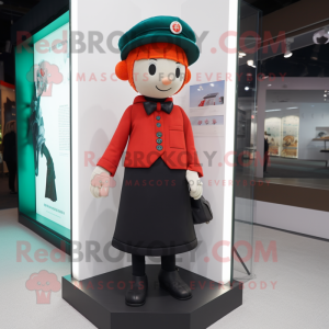 nan Pendant mascot costume character dressed with a Suit and Berets