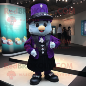 nan Pendant mascot costume character dressed with a Suit and Berets
