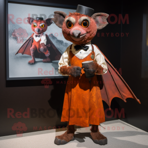 Rust Bat mascotte kostuum...