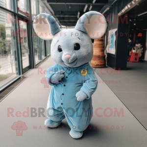 Sky Blue Chinchilla maskot...