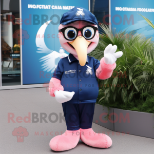 Navy Flamingo mascotte...