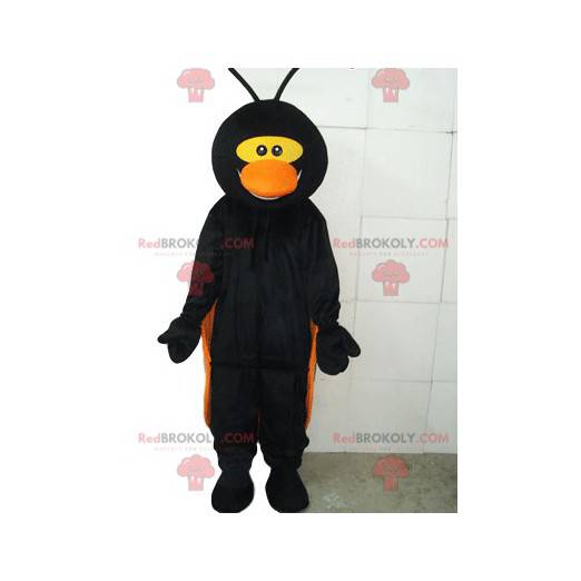 Very funny black and yellow ladybug mascot - Redbrokoly.com