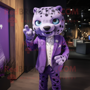 Lavendel Jaguar maskot...