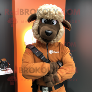 Rust Sheep mascotte kostuum...