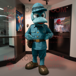 Teal Commando mascotte...