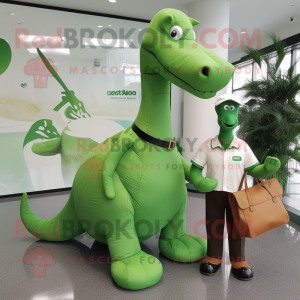 Mascotte Brachiosaurus vert...