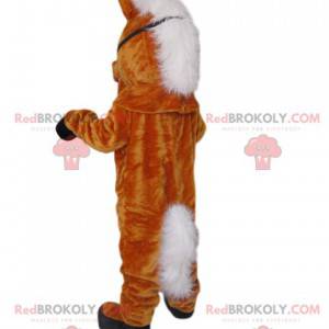 Mascotte de cheval marron super enthousiaste - Redbrokoly.com