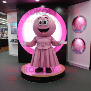 Rosa sjokolade maskot drakt...