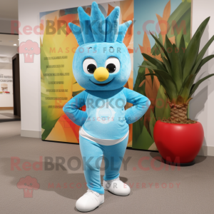 Sky Blue Pineapple mascotte...