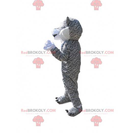 Mascotte tigre bianca e nera. Costume da tigre - Redbrokoly.com