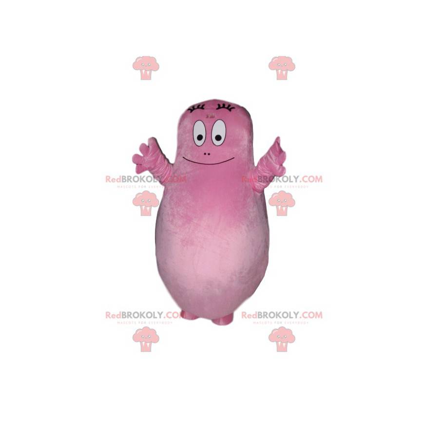 Barbapapa mascot, the all pink daddy - Redbrokoly.com