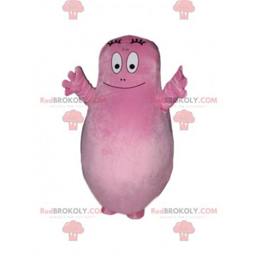 Barbapapa mascot, the all pink daddy - Redbrokoly.com