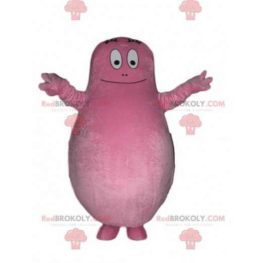 Barbapapa mascot, the all pink daddy - Redbrokoly.com