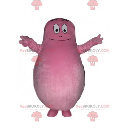 Maskot Barbapapa, celý růžový táta - Redbrokoly.com