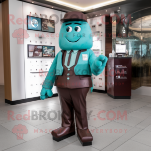 Teal Chocolate Bar mascotte...