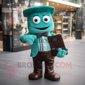 Teal Chocolate Bar mascotte...