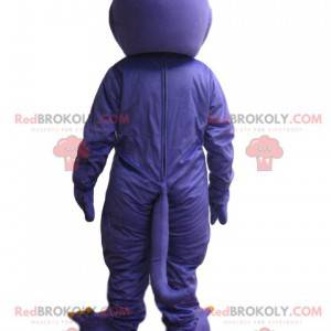 Mascotte de dinosaure violet et vert. Costume de dinosaure -