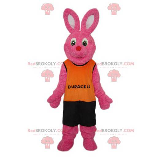 Duracell brand pink rabbit mascot - Pets animals Sizes L (175-180CM)