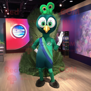 Forest Green Peacock maskot...