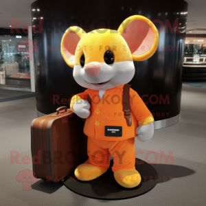 Orange Mouse mascotte...